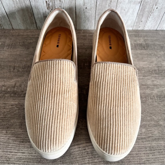 Birdies Women’s Slip On Sneaker Corduroy Tan Size 8 - Picture 1 of 5